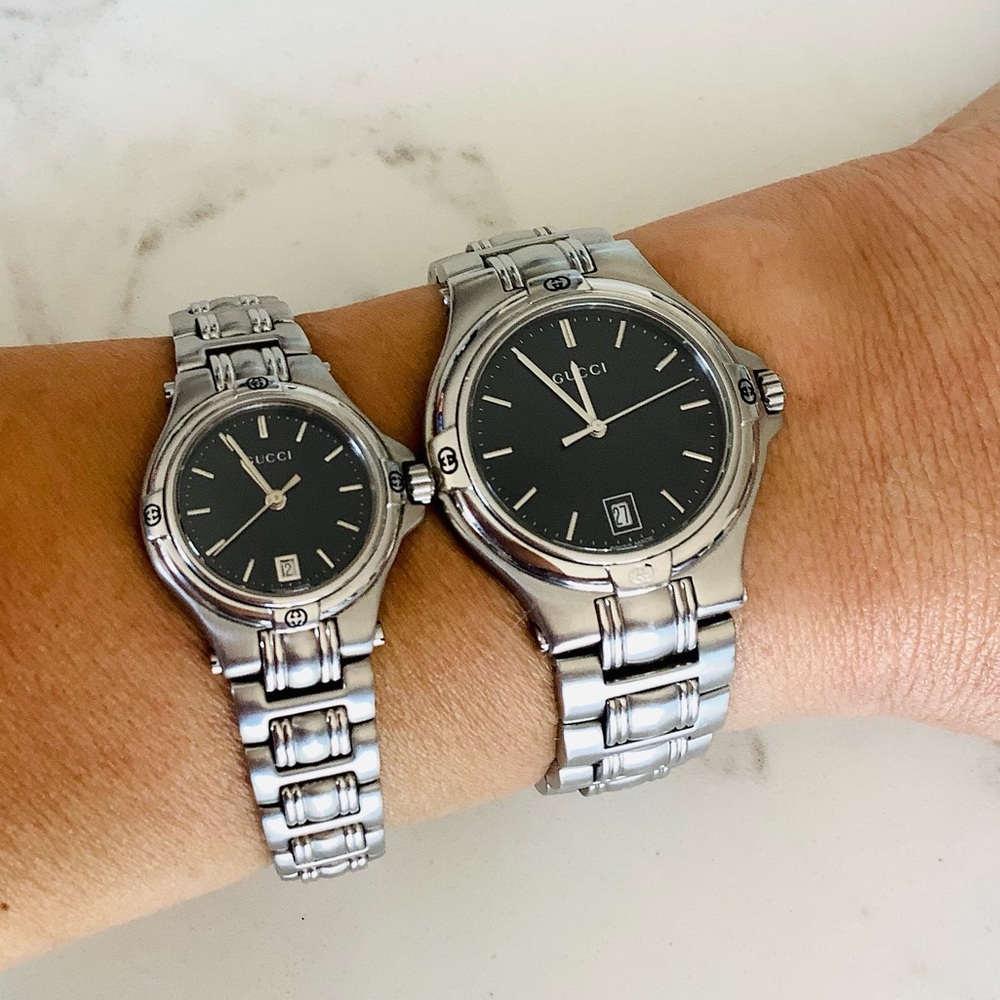 Man’s and Women’s GUCCI watch set 💙❤️ - Picture 3 of 16